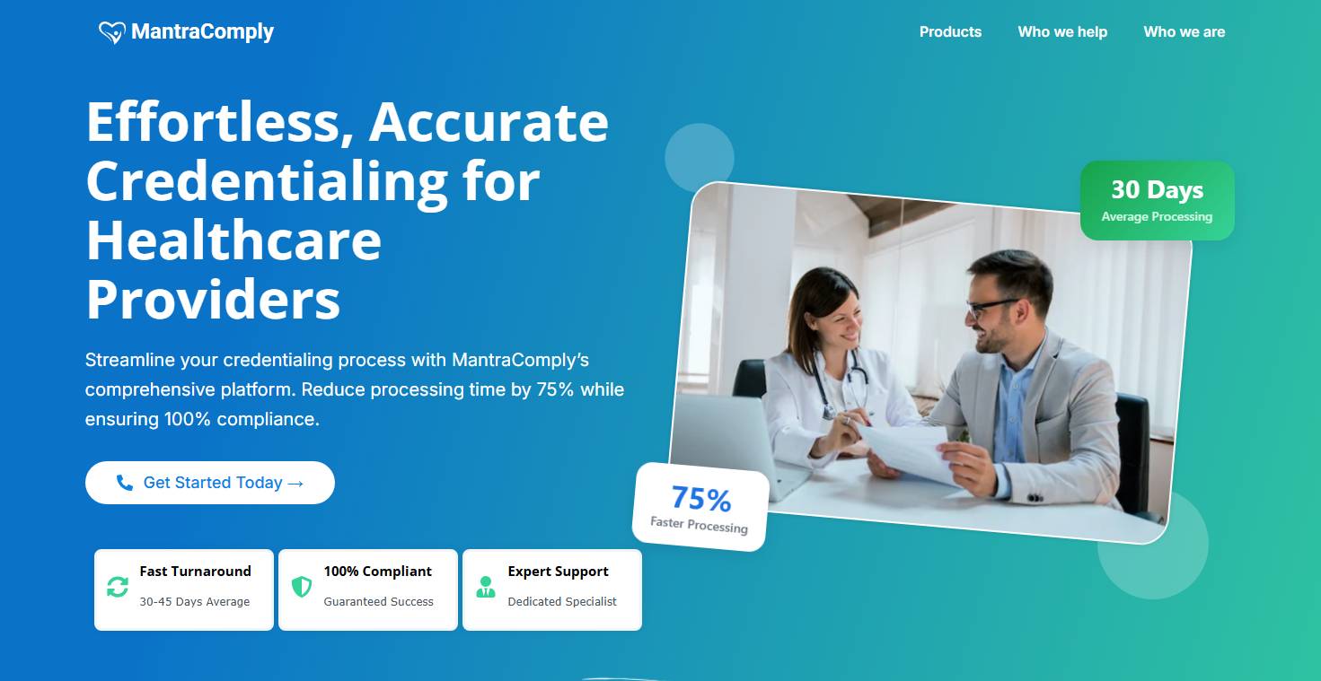 How MantraComply Simplifies the Credentialing Process for Providers