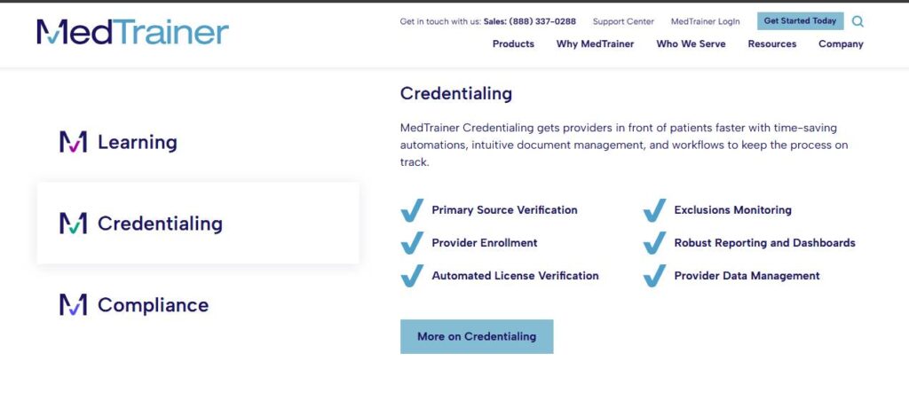 MedTrainer for Physician Credentialing