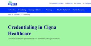 Cigna provider credentialing