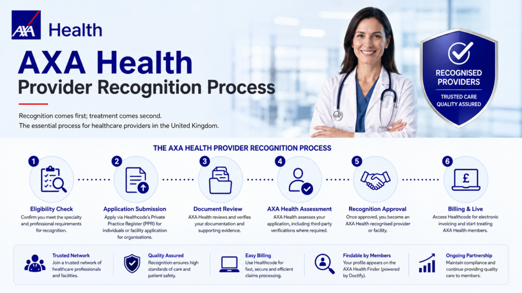 AXA Health Provider Recognition Process