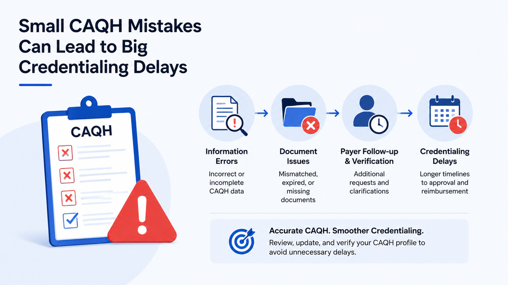 How CAQH Mistakes Can Affect Insurance Credentialing