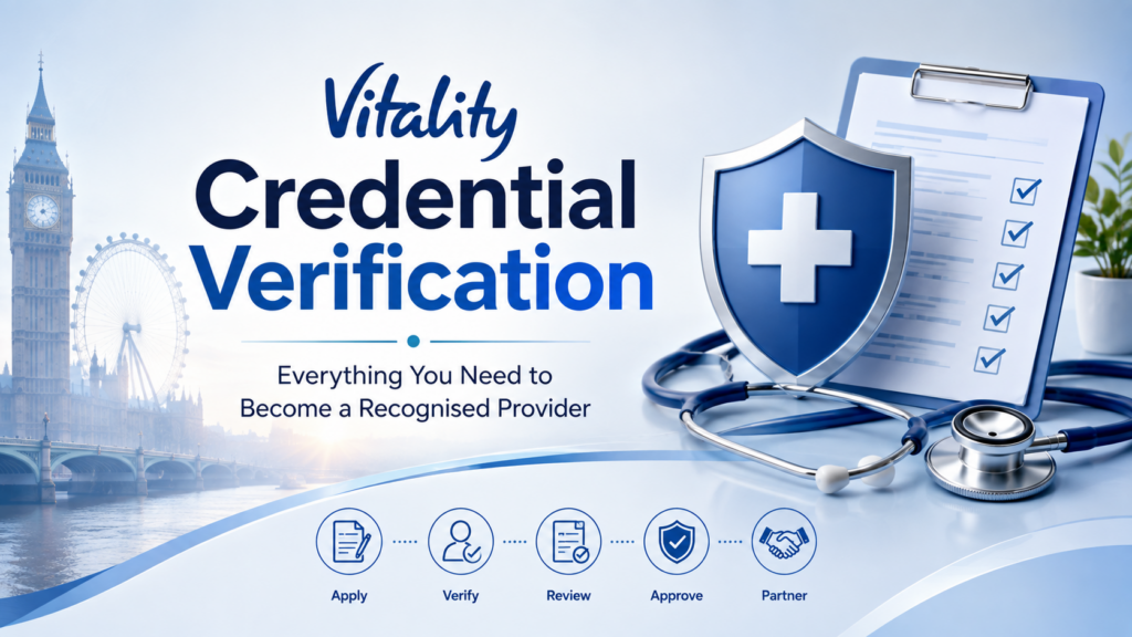 Step-by-Step Process to Become a Vitality Health Provider in the United Kingdom