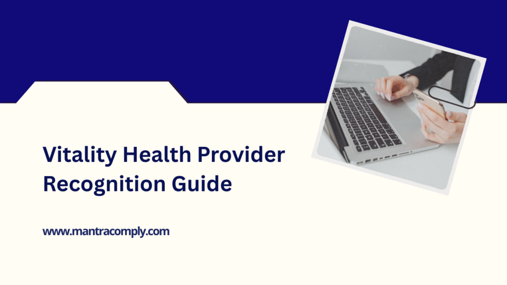 Vitality Health Provider Recognition Guide