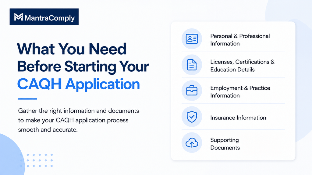 What You Need Before Starting Your CAQH Application