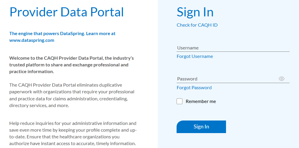 CAQH Profile