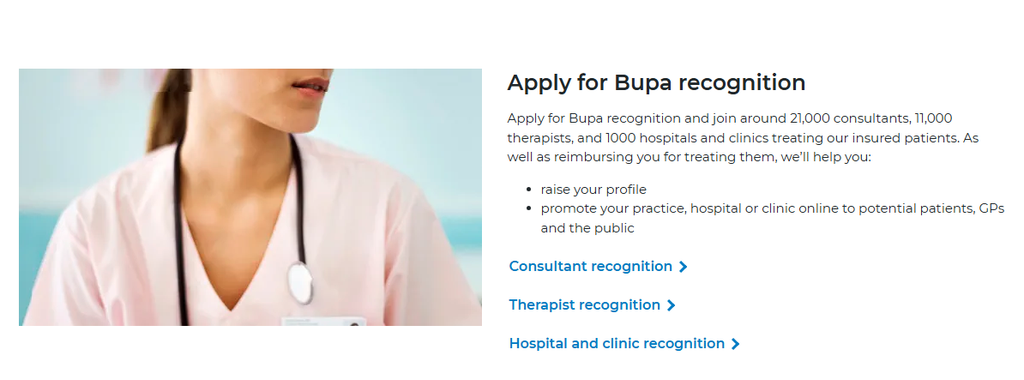 Step-by-Step Process for Bupa Health Provider Recognition in the United Kingdom