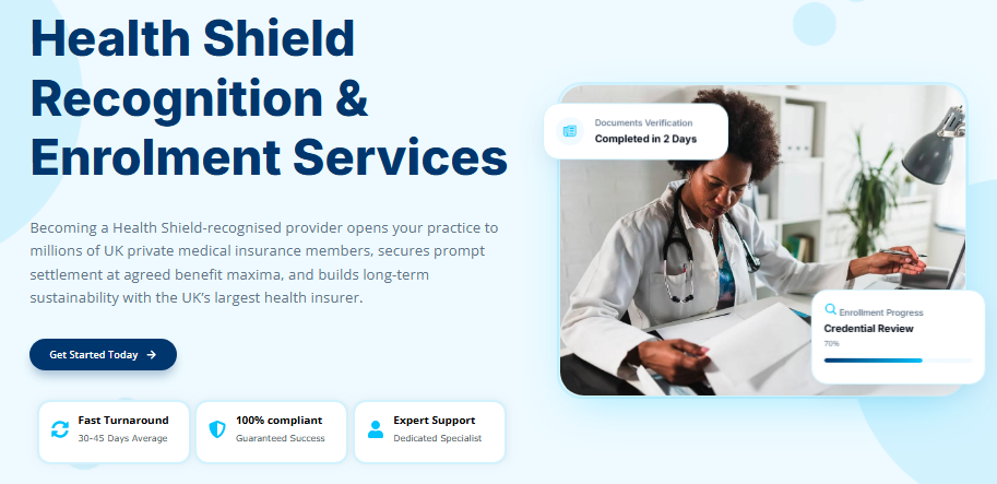 Steps in the Health Shield Provider Recognition Process