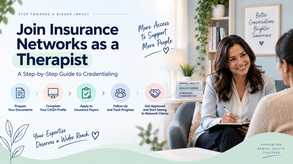 How to Get Credentialed With Insurance Panels as a Therapist