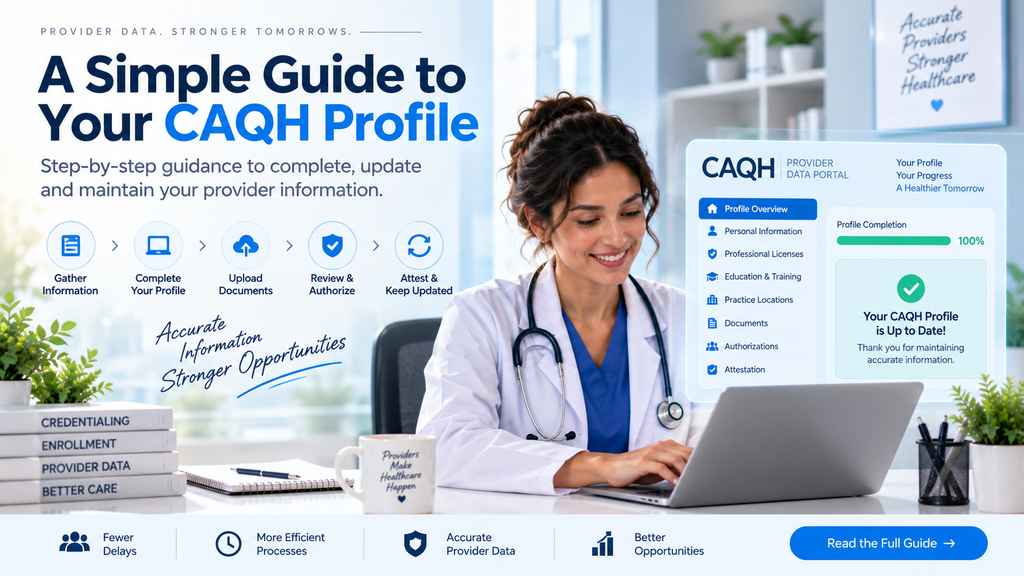 Steps to Complete and Maintain Your CAQH Profile